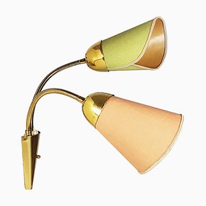 Mid-Century Adjustable Brass Sconce, 1960s