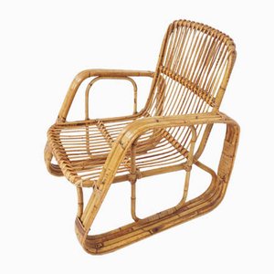 Italian Bamboo Armchair by Lio Carminati, 1960s