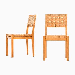 Set of Finnish Model 615 Dining Chairs by Aino Aalto for Artek