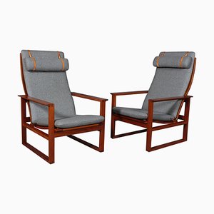 Danish Mahogany 2254 Lounge Chair by Borge Mogensen for Fredericia, 1956