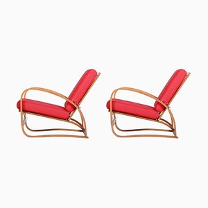 Art Deco Oak Armchairs by Jindrich Halabala, 1930s, Set of 2