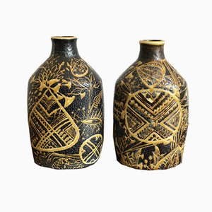 Vasi in ceramica di Nils Thorsson per Royal Copenhagen, anni '60, set di 2