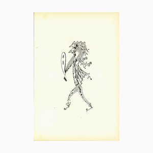 Bruno Capacci, Composition of Diodora, Original Lithograph, 1950s
