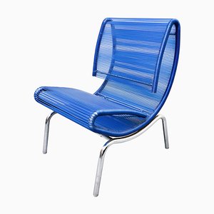 Blue Plastic & Rope Chair by Roberto Semprini, Italy