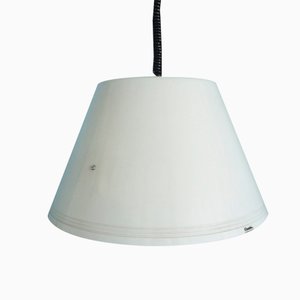 Vintage White Pendant Lamp by Harvey Guzzini