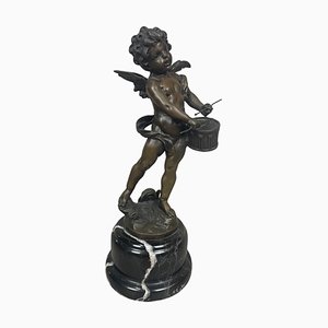 Little Angel Drum, Hippolyte Francois Moreau, Bronze