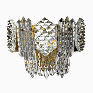 Sconce with 8 Crystals from Kinkeldey, Germany, 1970s