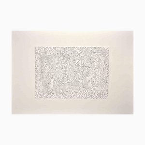 Maurizio Gracceva, Composition, Original Ink and Watercolor, 2010