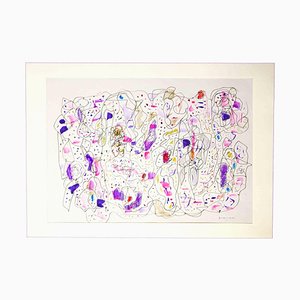 Maurizio Gracceva, Composition- Original Ink and Watercolor, 2010