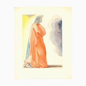 Salvador Dalí, Dante, Original Woodcut, 1963