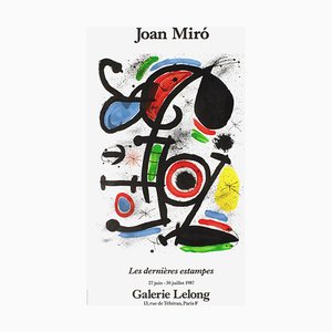 Expo 87 Poster, Galerie Lelong by Joan Miró