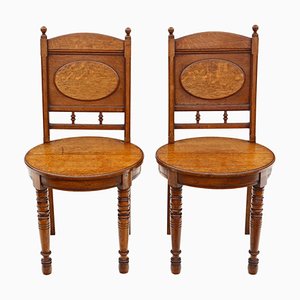 Set de Chaises d'Entrée ou de Chambre en Chêne, 1880s