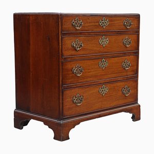 Georgian Mahogany Chest of Drawers with Caddy Top, 1800s