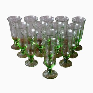 Antique Bohemian Glasses, Set of 12