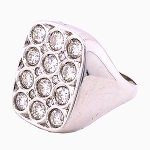 White Diamond Cocktail Ring from Berca