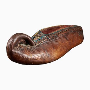 Zapato decorativo de cuero, siglo XIX