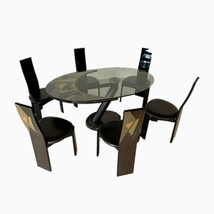 Postmodernes Esszimmer Set von Pietro Constantini, 7 . Set