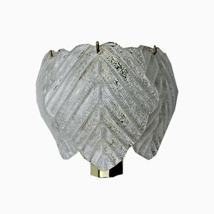 Murano Leaves Wall Sconce from Mazzega, Italy, 1970s