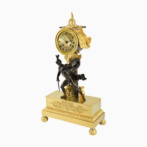 Restoration Gilt Bronze and Mercury Clock