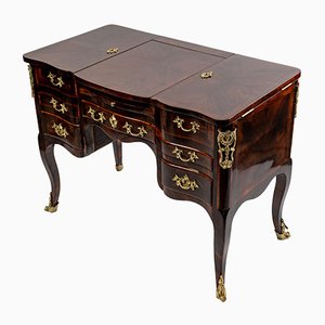 Louis XV Centerpiece Dressing Table in Rosewood Veneer