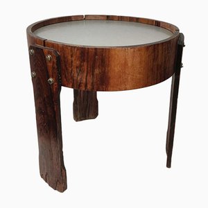 Tavolino da caffè curvo in legno di Jorge Zalszupin, anni '70
