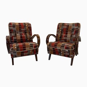 Lounge Chairs by Jindřich Halabala, Set of 2