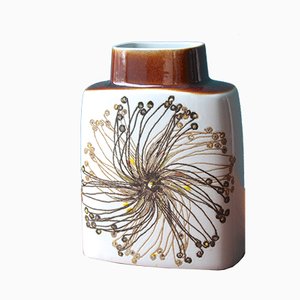 Vintage BACA Fayence Vase von Ellen Malmer für Royal Copenhagen