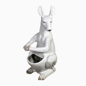 Kangaroo Glazed Earthenware Umbrella Holder, 1970s