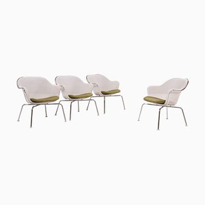 Luta White Chairs by Antonio Citterio for B&B Italia, 2004, Set of 4