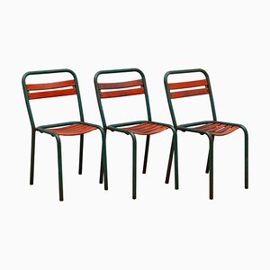 Bistro Outdoor Chairs, France, 1930s, Set of 3