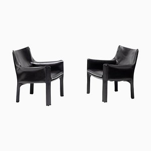 CAB 414 Lounge Chairs by Mario Bellini for Cassina, Set of 2