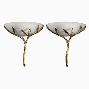 Bronze Brass Gold Lamps from Banci, Italy, 1970s, Set of 2