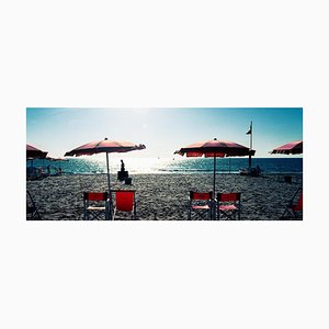 Parasols, Morgan Silk, Seaside, Photograph