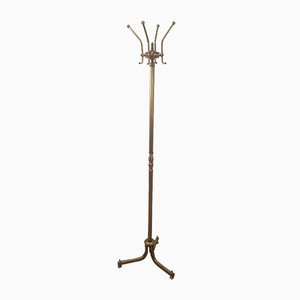 Brass-Coated Coat Stand, 1960s