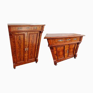 Chippendale Wooden Cabinet and Commode