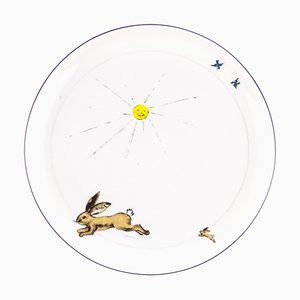 Brown Porcelain Collection Plate from Litolff, 1946