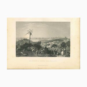 Unknown, The Encampment of Ibrahim Pasha, Lithograph Mid-19th Century