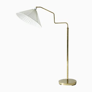 Swedish Brass Floor Lamp