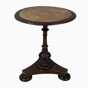 Victorian Mahogany & Walnut Pedestal Table