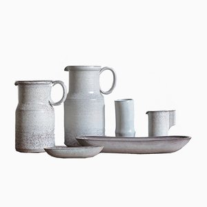 Vase & Schalen Set aus Keramik von Alessio Tasca, 1970er, 6er Set