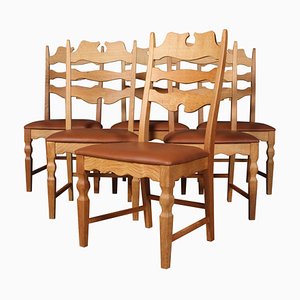 Dining Chairs by Henning Kjærnulf, Set of 6