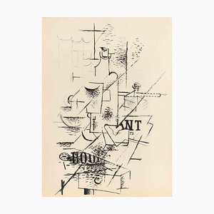 Georges Braque, The Bottle, Original Lithograph, 1963