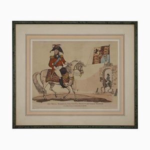Unknown, The Prince Regent of Great Britain, Original Watercolor Lithograph, 1816