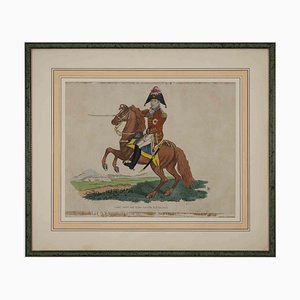 Unknown, General Sir Eire Coote, Original Watercolor Lithograph, 1816