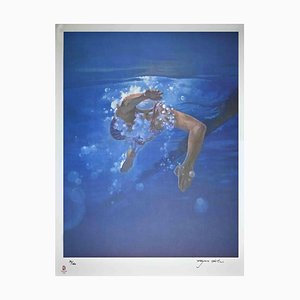 Kim Hyang, Swimmer, Original Lithograph, 2008