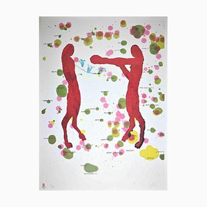 Giuseppe Gallo, Boxers, Original Lithograph, 2008