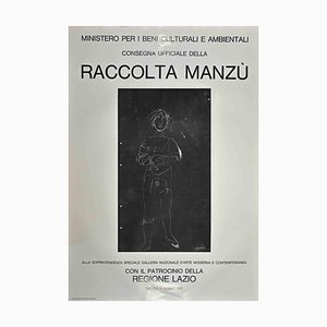 Manzu Collection, Vintage Offset Poster, Giacomo Manzu, 1981