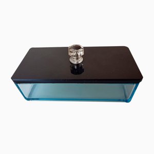 Art Deco Glass Lid Box Storage