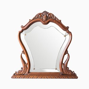 Spanish Carved Wood Mirror, 1940s