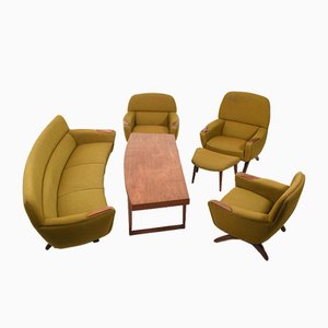 Set da salotto Geisha Banana di Leif Hansen, anni '60, set di 6